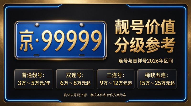 2026年京牌指标价格明细表流程示意图